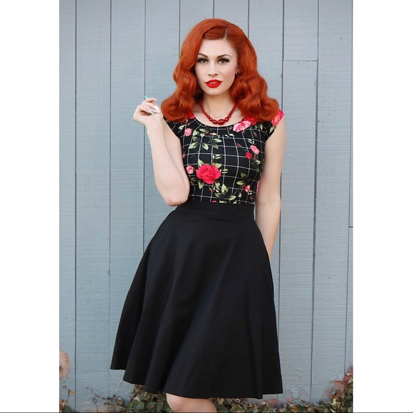 Retrolicious Dresses & Skirts - Retrolicious Unique Vintage Black A-Line Skirt